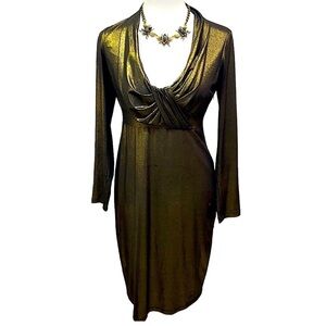 Special Occasion David Meister Copper Lame’ Dress